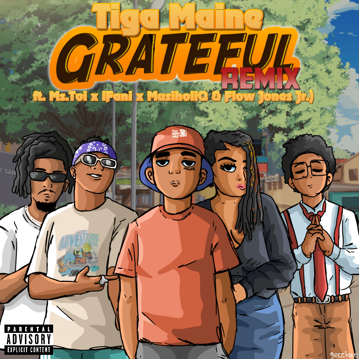 Grateful Remix (ft. Ms. Toi x iFani x MusiholiQ & Flow Jones Jr.) - Tiga Maine